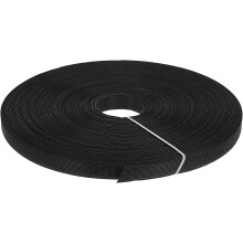 Boning for Sewing, 1Pcs 50 Yards 15mm - Polyester Sew-Through Low-Density Corset Boning for Wedding Dress, Bridal Gown (Black)
