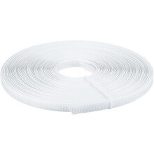 Boning for Sewing, 1Pcs 45 Yards 12mm - Polyester Sew-Through Low-Density Corset Boning for Wedding Dress, Bridal Gown (White)