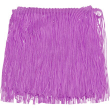 10 Yards 6 Inch Chainette Fringe Trim Tassel Sewing Lace Trim Polyester Fringe Trim Ribbon for DIY Sewing Crafts Clothing Lamp Shade Decoration, Purpl