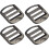 Metal Ladder Buckle, Slider Metal Adjustable Buckle for Backpack Strap 1