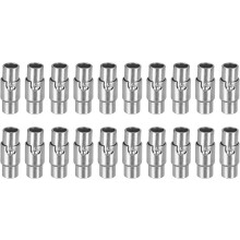 Leather Cord End Clasp, 20 Pcs 4mm Hole Leather Clasps, Silver