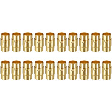 Leather Cord End Clasp, 20Pcs 8mm Hole Clasps, Cord End Caps Closures for Jewelry Making DIY Crafts, Gold
