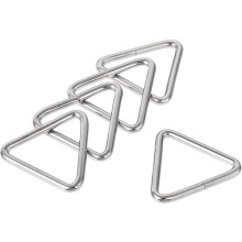 Metal Triangle Ring Buckle 1.5"(38mm) Inner Width 4mm Thick for Strap Craft DIY 10pcs