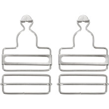 Overall Buckles, Retro Metal Suspender Replacement Buckles for Trousers Cotton Jeans