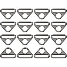 Triangle Buckle Adjuster, Triangle D Rings Adjuster Triangle with bar Swivel Clip for Webbing Bag