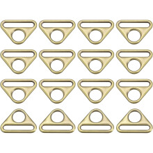 Triangle Buckle Adjuster, Triangle D Rings Adjuster Triangle with bar Swivel Clip for Bag Strap,