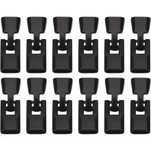 12 Sets Black Alloy Bracelet Flat Buckle Clasps, 35mm Clasps Leather Cord End Cap Connector for DIY Flat Leather Bracelet Jewelry Making