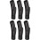 6Pcs 4mm Hole Column Clasps, Stainless Steel, Black (30mm) 1