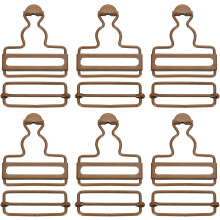 Overall Buckles, Metal Suspender Replacement Buckles for Trousers Cotton Jeans