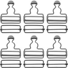 Overall Buckles, Metal Suspender Replacement Buckles for Trousers Cotton Jeans