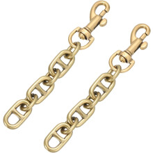 Purse Strap Extender, 2Pcs 12cm/4.7" Alloy Bag Short Chain Replacement for Women Clutch Handbag Shoulder Bag (Bronze)