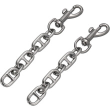 Purse Strap Extender, 2Pcs 12cm/4.7" Alloy Bag Short Chain Replacement for Women Clutch Handbag Shoulder Bag (Dark Gray)
