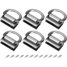 Metal Bag Connector D Ring, Purse Bridge Hanger Buckle with Screws for Purse DIY, Key Chain Lanyard