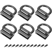 Metal Bag Connector D Ring, Purse Bridge Hanger Buckle with Screws for Purse DIY, Key Chain Lanyard