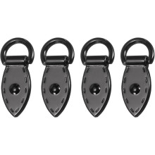 Bag Side Clip Buckle - 4Pcs Metal Suspending Leaf Shape Purse Strap Chain Connector with D Ring for DIY Making Bag Purse Crossbody Shoulder (Metallic
