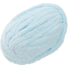 Chunky Yarn, 1Pcs 27m x 2cm - Polyester Blanket Yarn, Hand-Knitted DIY Thick Chenille Yarn for Crocheting Blankets Bags Scarf Hats (Light Blue)