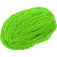 Chunky Yarn, 1Pcs 27m x 2cm - Polyester Blanket Yarn, Hand-Knitted DIY Thick Chenille Yarn for Crocheting Blankets Bags Scarf Hats (Grass Green)