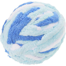 Chunky Yarn, 1Pcs 27m x 2cm - Polyester Blanket Yarn, Hand-Knitted DIY Thick Chenille Yarn for Crocheting Blankets Bags Scarf Hats (Mixed Blue)