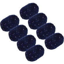 Crochet Yarn Skeins, 400g/14oz (8 Pack of 50g) Soft Crochet Yarns Cotton Yarn for Knitting and Crocheting Craft Project, Navy Blue