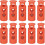 30Pcs Plastic Cord Lock Draw String Double Hole Spring Toggle Stoppers Spring Stop for Backpack Shoelaces Drawstrings, 4mm Orange 1