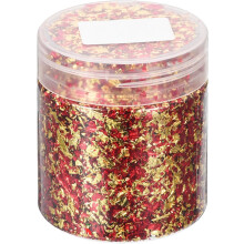 Gold Foil Flakes for Resin, 3g Metallic Foil Flakes, Imitation Gold Foil Flakes Metallic Leaf for Nail Art, Resin Art, Crafts, Painting, Candle and Je