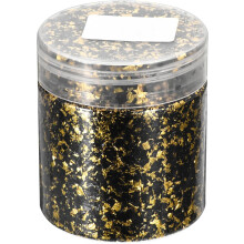 Gold Foil Flakes for Resin, 3g Metallic Foil Flakes, Imitation Gold Foil Flakes Metallic Leaf for Nail Art, Resin Art, Crafts, Painting, Candle and Je