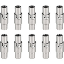 Leather Cord End Clasp, 10 Pcs 3mm Hole Leather Clasps, Cord End Caps Closures for Jewelry Making DIY Crafts, Grey