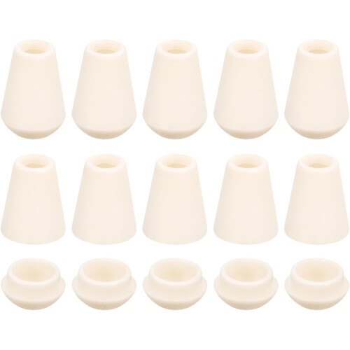 Bell End Stoppers Plastic Cord Rope End Lock Rope Fasteners Toggle Clip with Lid for Drawstring Lanyard Backpack