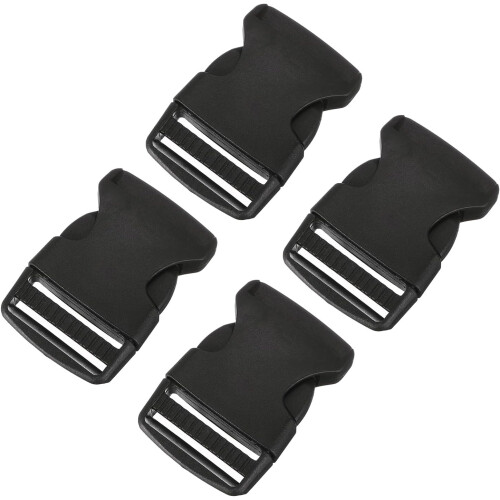 Side Release Buckle, Plastic Dual Adjustable Buckle Clip Replacement for Backpack Luggage Straps Belt