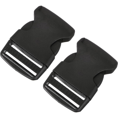 Side Release Buckle, Plastic Dual Adjustable Buckle Clip Replacement for Backpack Luggage Straps Belt
