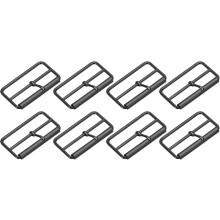 Metal Roller Buckles, Triglides Slider Movable Bar Strap Adjuster Rectangle Keeper for Bags Leather Crafts