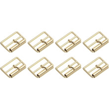 Metal Roller Buckles, Triglides Slider Movable Bar Strap Adjuster Rectangle Keeper for Bags Leather Crafts