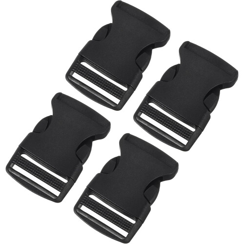 Side Release Buckle, Plastic Dual Adjustable Buckle Clips Replacement for Backpack Luggage Strap Belt