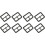 Metal Roller Buckles, Single Prong Belt Strap Adjuster 1