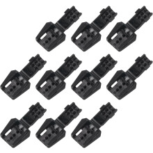 10Pcs Cord End Tips, Nylon Zipper Pull Cord Stopper Drawstrings Ends Cord Lock for Backpack Sneakers Jacket Shoes (18x18mm, Black)