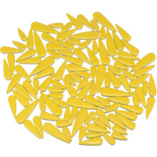 Ceramic Mosaic Tiles, 200g Teardrop Flower Leaves Tiles Mosaic Blocks for Art Craft and Home Decorations, Yellow