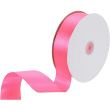 Satin Ribbon, 1-1/2 Inch x 100 Yards Fuchsia Single Face Polyester Satin Ribbon for Gift Wrapping, Crafts, Wedding Party Decorations, Bow Making