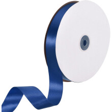 Satin Ribbon, 1 Inch x 100 Yards Navy Blue Single Face Polyester Satin Ribbon for Gift Wrapping, Crafts, Wedding Party Decorations, Bow Making