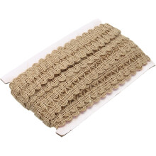 10 Yards 1 inch Burlap Ribbon Natural Jute Burlap Lace Craft Ribbon Rustic Ribbon for DIY Sewing Crafts Gift Wrapping Home Decor Bow Making