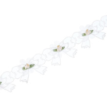 Butterfly Embroidered Lace Edge Trim Ribbon, 2 Yards Polyester Embroidered Lace Trim Fabric Appliques for Wedding Decor Dress Designing DIY Craft 1.8