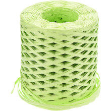 Raffia Paper Craft Ribbon, 1/4 Inch 218 Yards Raffia Twine String Packing Paper Twine for Christmas Wrapping DIY Craft, Fruit Green