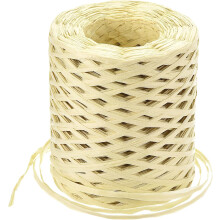 Raffia Paper Craft Ribbon, 1/4 Inch 218 Yards Raffia Twine String Packing Paper Twine for Christmas Wrapping DIY Craft, Kraft