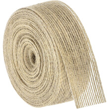 Burlap Fabric Ribbon, 1.18 Inch 11 Yards Natural Fabric Burlap Jute Ribbon for Christmas DIY Crafts Party Home Decor
