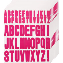 440pcs 8 Sheets Letter Stickers Vinyl Waterproof Alphabet Self Adhesive Sticker Letters for Indoor/Outside Sticker Decal Mailbox Craft Door Car Christ