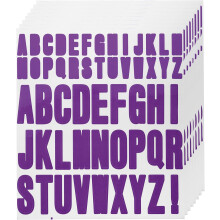 440pcs 8 Sheets Letter Stickers Vinyl Waterproof Alphabet Self Adhesive Sticker Letters for Indoor/Outside Sticker Decal Mailbox Craft Door Car Christ
