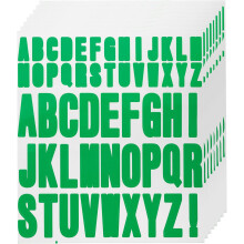 440pcs 8 Sheets Letter Stickers Vinyl Waterproof Alphabet Self Adhesive Sticker Letters for Indoor/Outside Sticker Decal Mailbox Craft Door Car Christ