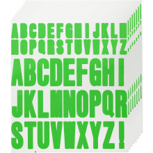 440pcs 8 Sheets Letter Stickers Vinyl Waterproof Alphabet Self Adhesive Sticker Letter for Indoor/Outside Sticker Decal Mailbox Craft Door Car Christm