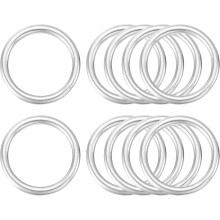 316 Stainless Steel Welded O Ring, O-Ring Buckle for Hanging Basket Chairs, Plants, Craft Belt Purse