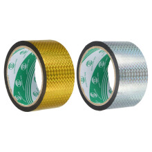 Washi Prism Tape Set 2 Inch x 55 Yards Holographic Metalized Reflective Tape for Holiday Packaging and Decoration, DIY and Art Craft (2 Rolls, Gold To