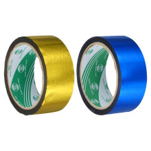 Washi Tape Set 1.6 Inch x 55 Yards Holographic Metalized Reflective Tape for Holiday Packaging and Decoration, DIY and Art Craft (2 Rolls, Gold Tone +